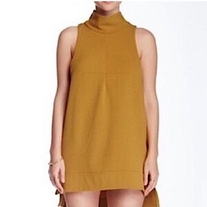 Free People Goldie Mustard High Low Dress